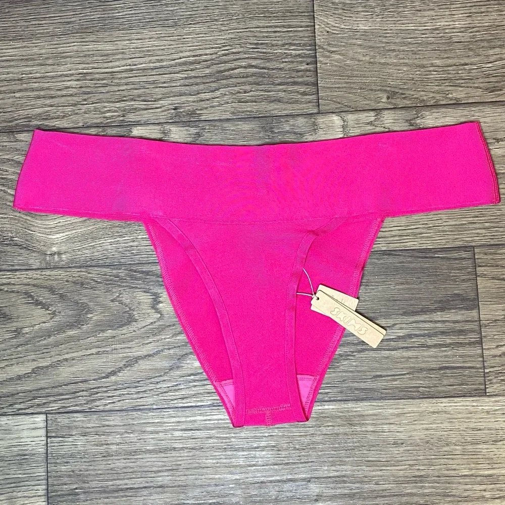 Skims Cheeky Magenta Bikini Bottom